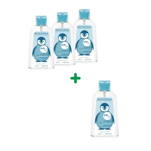 Pachet ABC Derm H2O cu pompa inversa, 1 litru, Bioderma Laboratoire Dermatologique