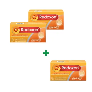 Pachet Redoxon vit.C 1000 mg cu gust de portocala, 30 comprimate efervescente, Bayer